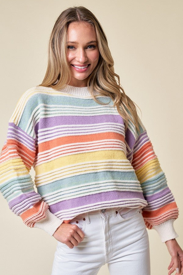 Over the Rainbow striped sweater