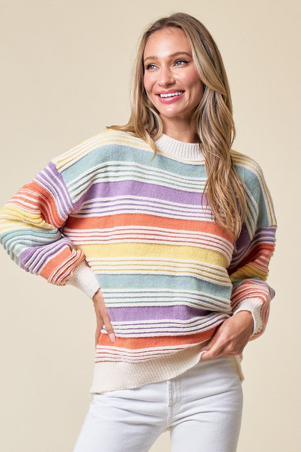 Over the Rainbow striped sweater