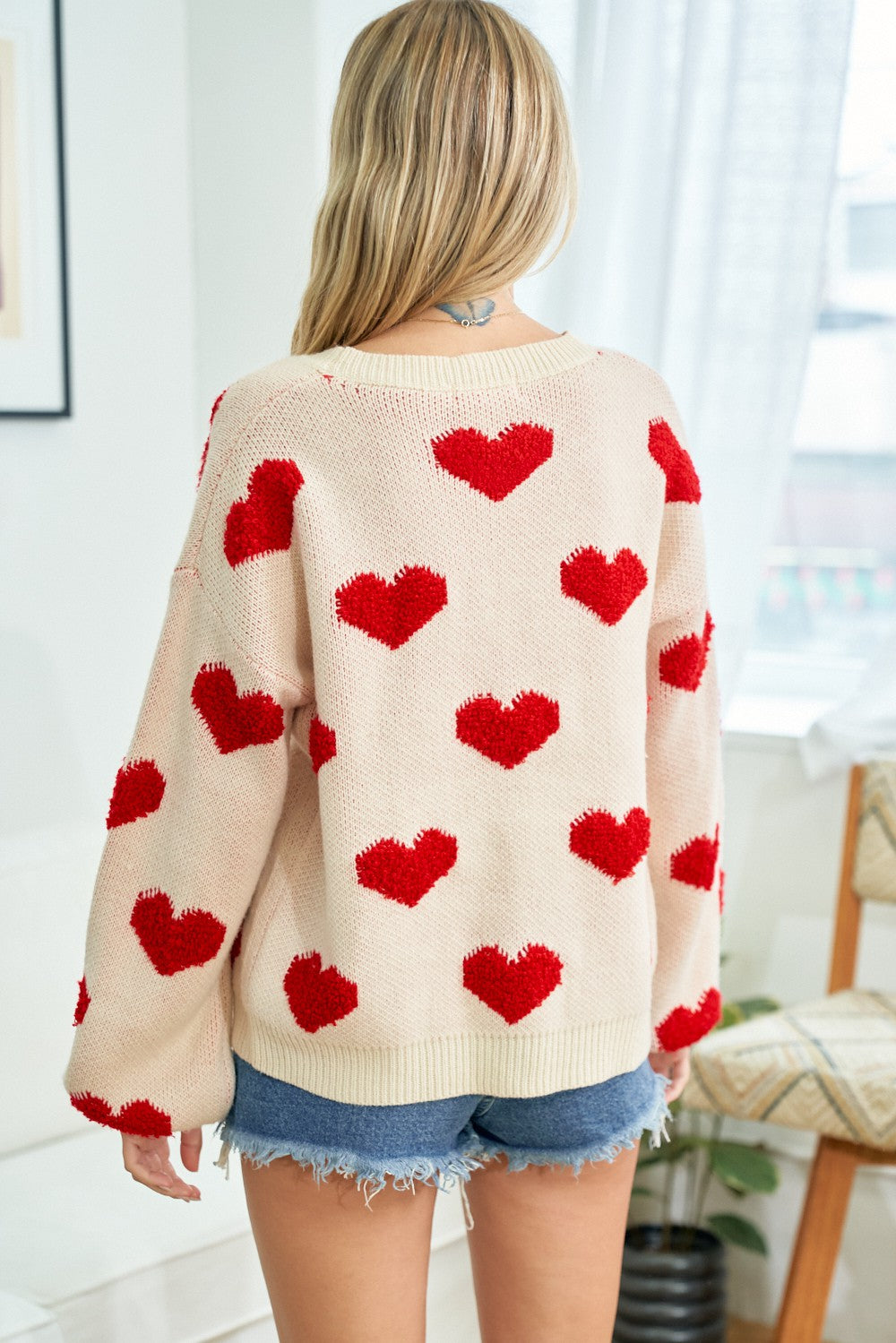 Be Mine Heart Knit Sweater