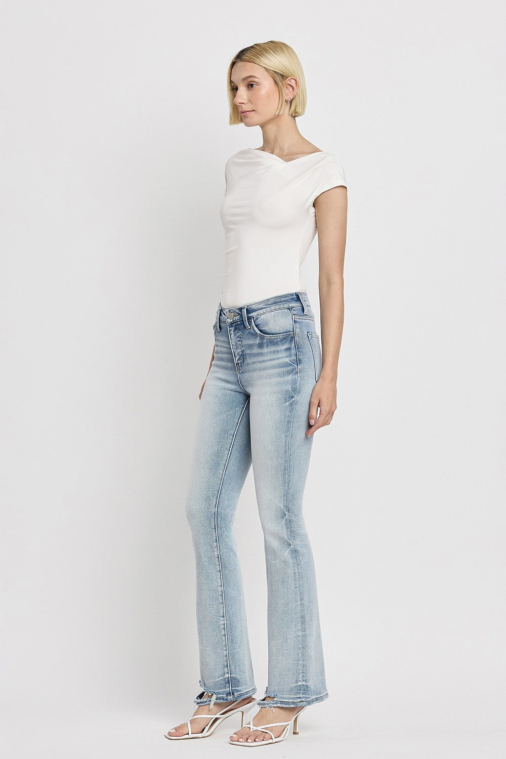 Lovervet Tummy Control Mid-Rise Bootcut Jeans