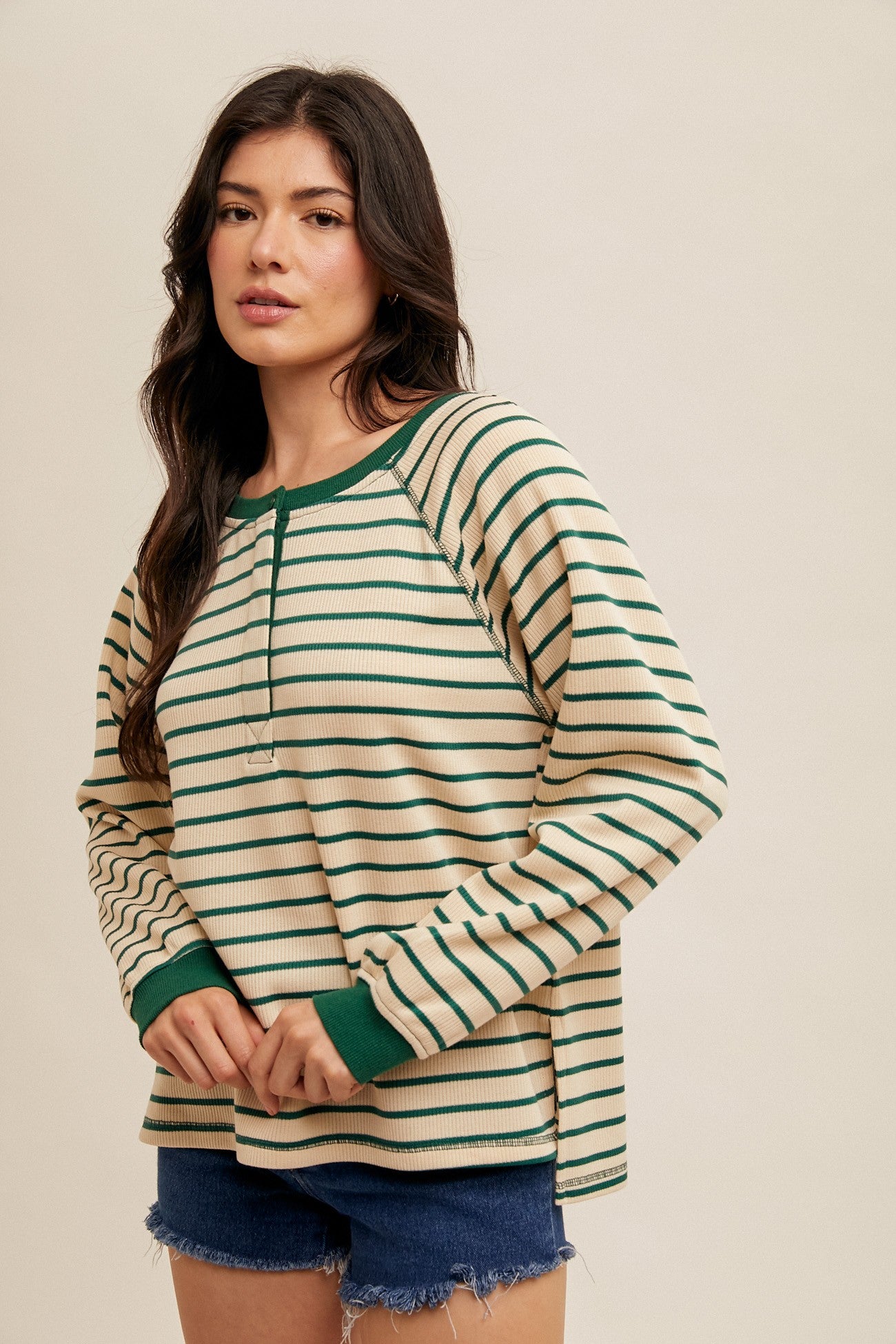 Oversized Stripe Long Sleeve