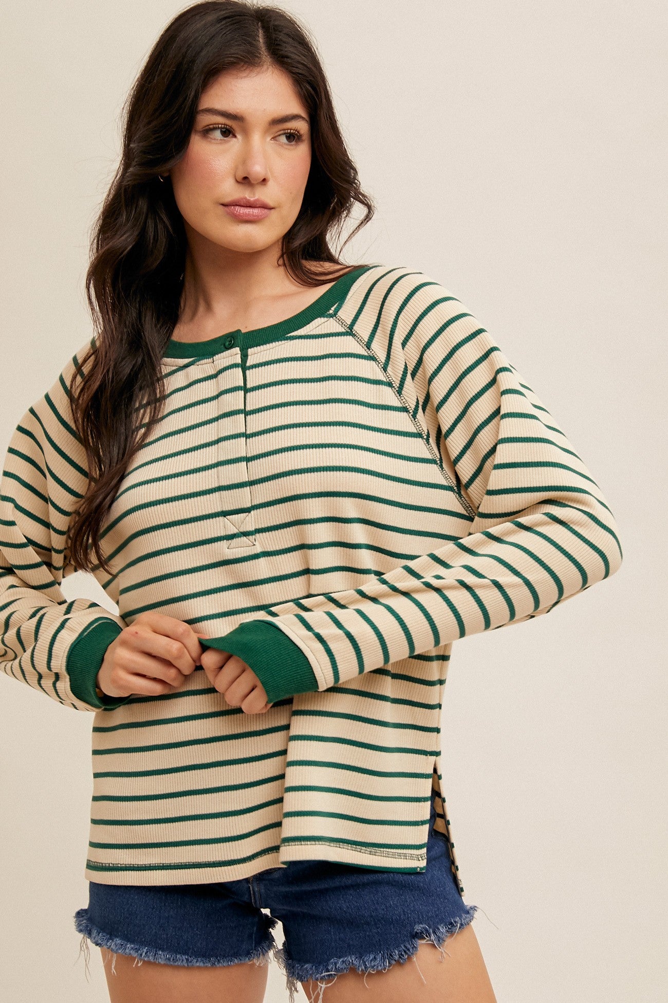 Oversized Stripe Long Sleeve