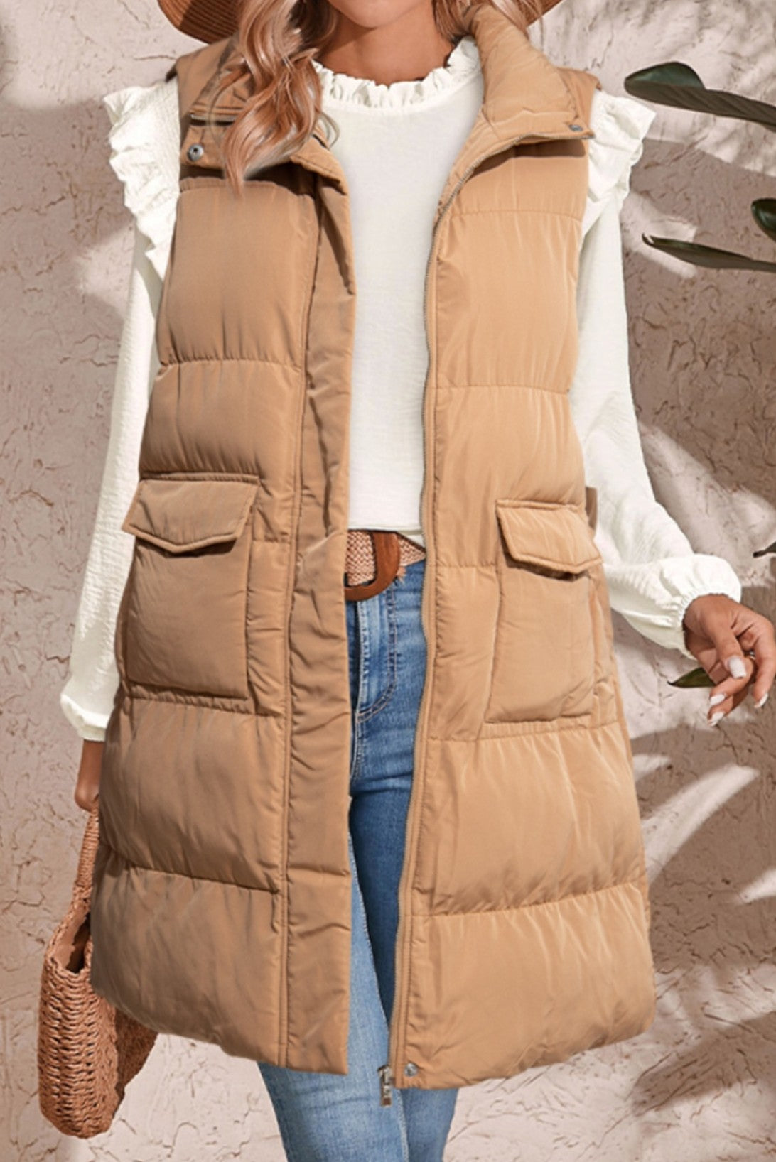 Elongated Puffer Vest