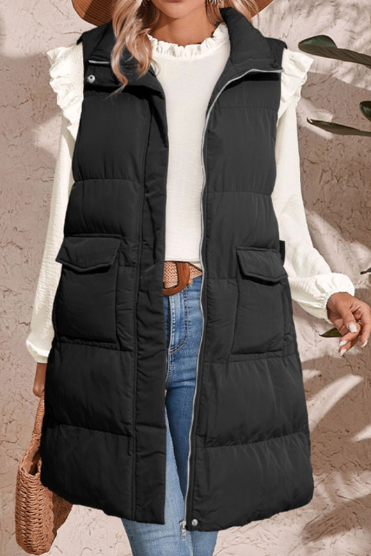 Elongated Puffer Vest