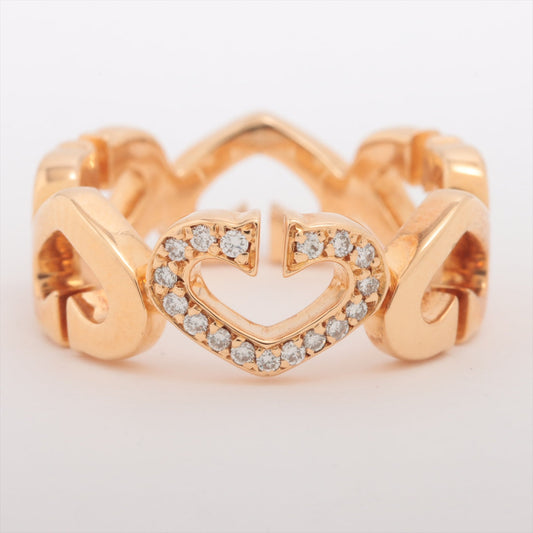 Cartier C Hearts Diamond Ring Gold