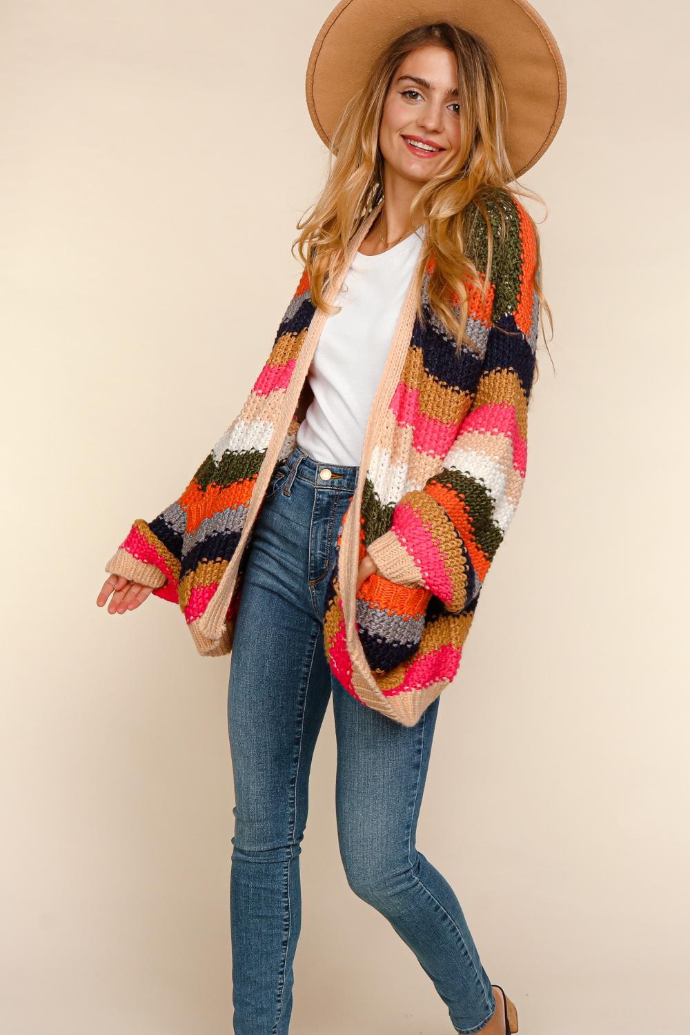 Multi color cardigan hotsell